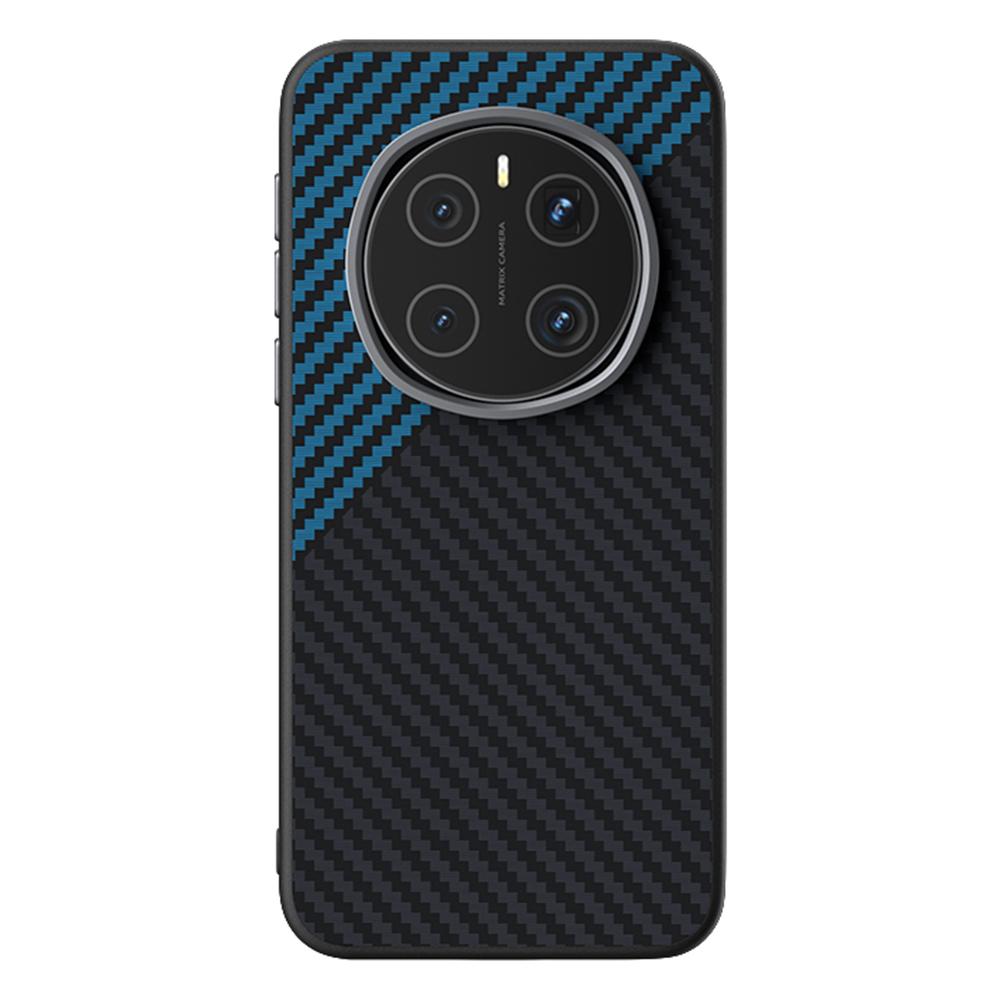 

ABEEL Чехол для Honor Magic7 5G, совместимый с MagSafe, задняя крышка с текстурой углеродного волокна Black/Blue