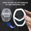 4PCS Door Latch Lock Cover,Silicone Door Latch Guard Car Decorations&Protects Door Latches,Universal Self-Adhesive Door Lock Latch Protector Car