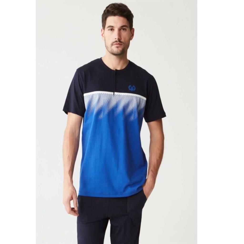 Mod Collection 3253 Cotton Short Sleeve Men's Pajamas Set