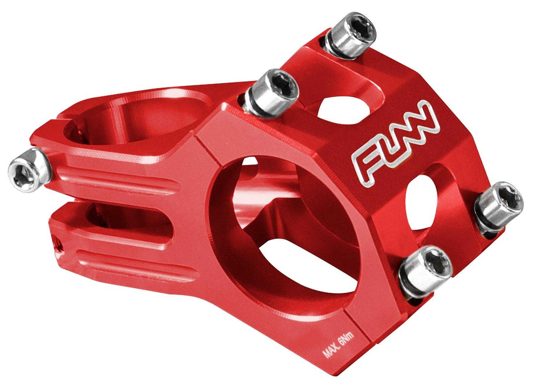 

Funn Funduro Stem, 31.8mm Clamp Diameter, Durable and Lightweight for Bicycles and Mountain Bikes (60mm Length, Red)