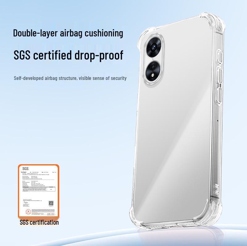 OPPO A97 Airbag Drop-Proof Transparent TPU Phone Case with Premium Feel