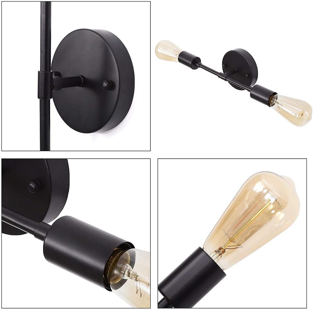 Double Head Industrial Wind Wall Light American Aisle Bedroom Bathroom Mirror Headlight Ceiling Lights for Living Room