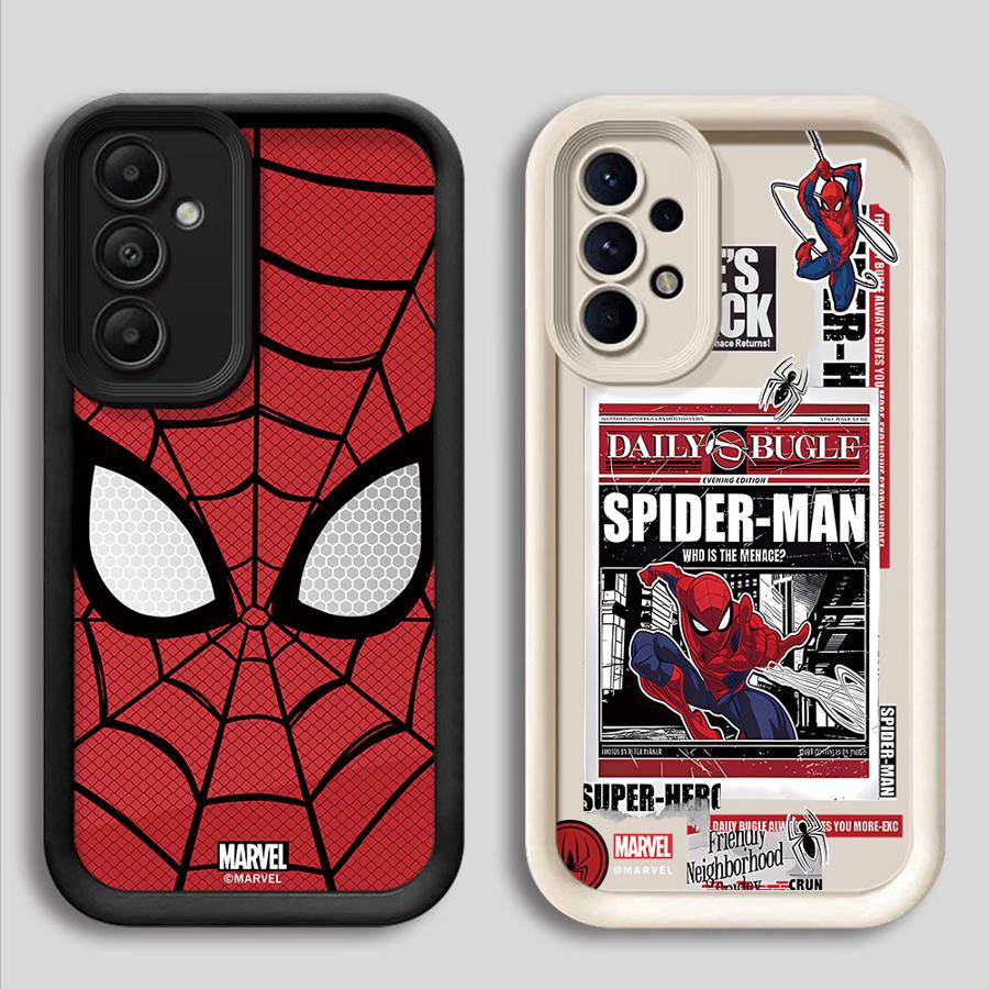 Marvel Spider Man Phone Case for Samsung Galaxy A06 A72 A71 A52 A53 A15 A35 A73 A54 A25 A51 A55 Soft Cover