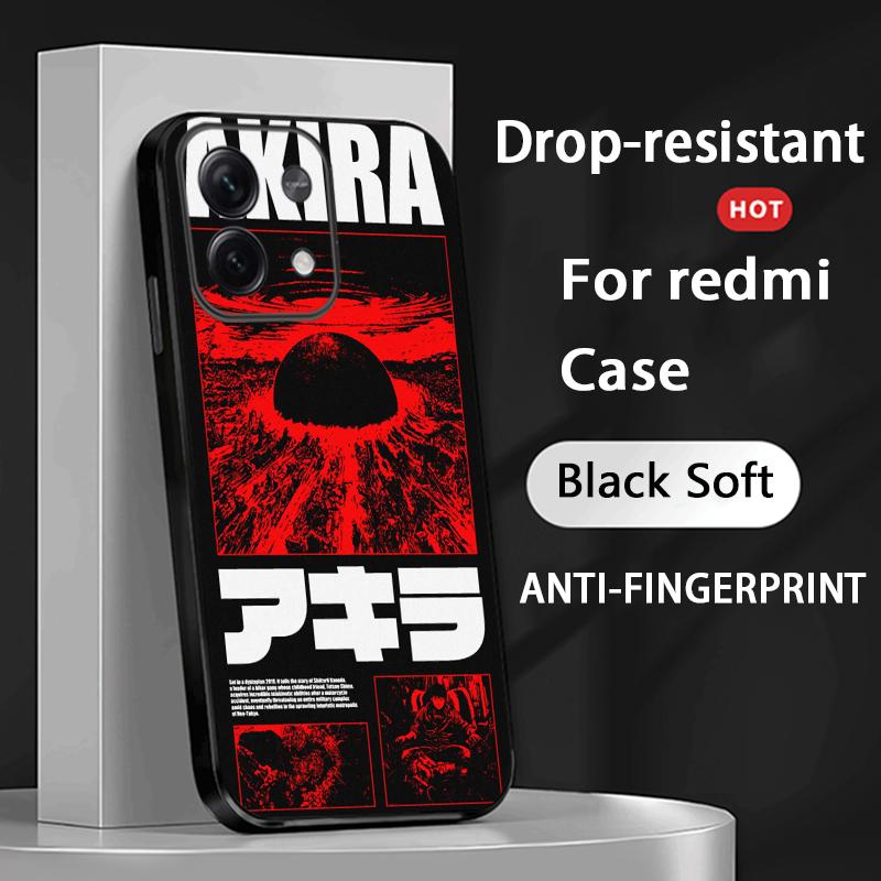 Akira classic japan anime pattern Phone Case For Redmi Note 14 13 12 11 Pro Plus S 5G 14C A3 Soft Black Phone Cover