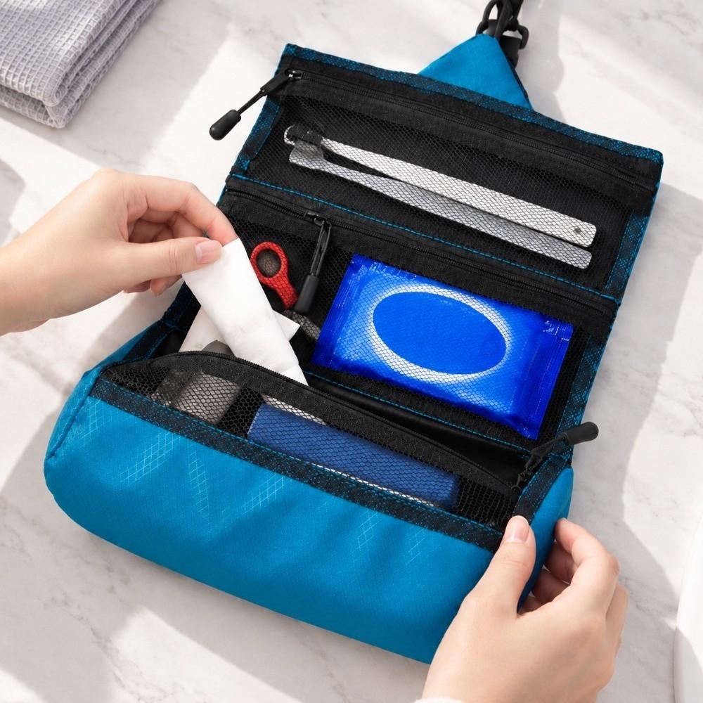 Waterproof Foldable Cosmetic Organizer Portable Storage Pouch Gift Hanging Toiletry Bag Unisex