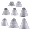 Women's Victorian Crinoline Hoop Bustle Cage Pannier White Petticoat Slip