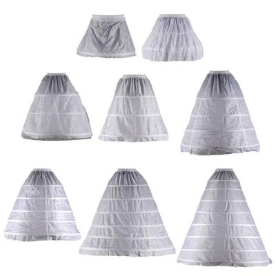 Women's Victorian Crinoline Hoop Bustle Cage Pannier White Petticoat Slip