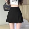 Irregular Pleated Midi Skirt - Women's High Waist Slimming A-Line Skort (Summer 2025)