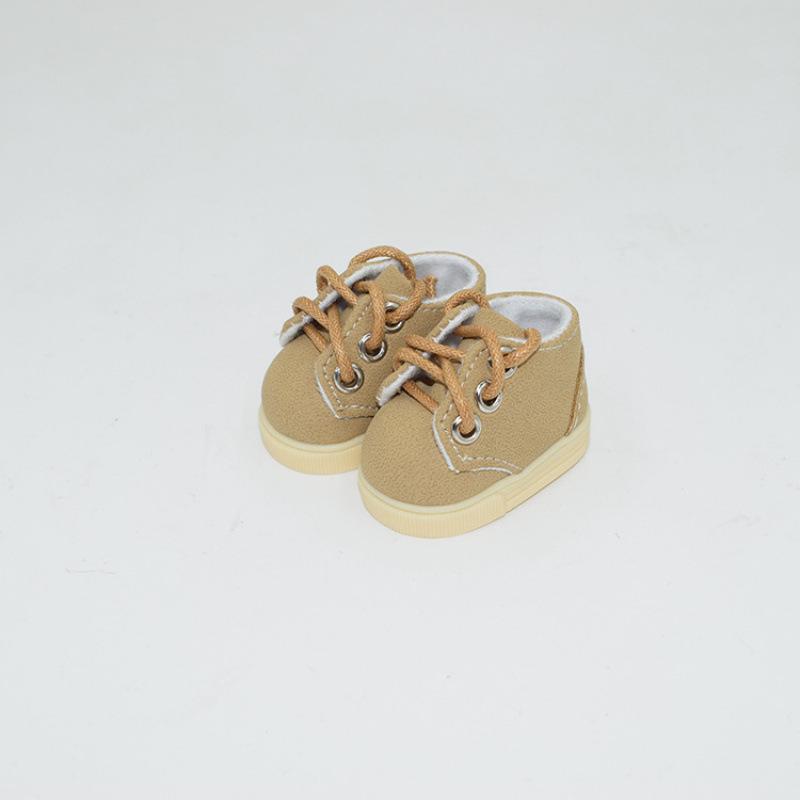 EXO 20CM Cotton Doll Shoes: Leather Shoes for Dali Li 6-Point BJD, Size 4.8x2.8CM