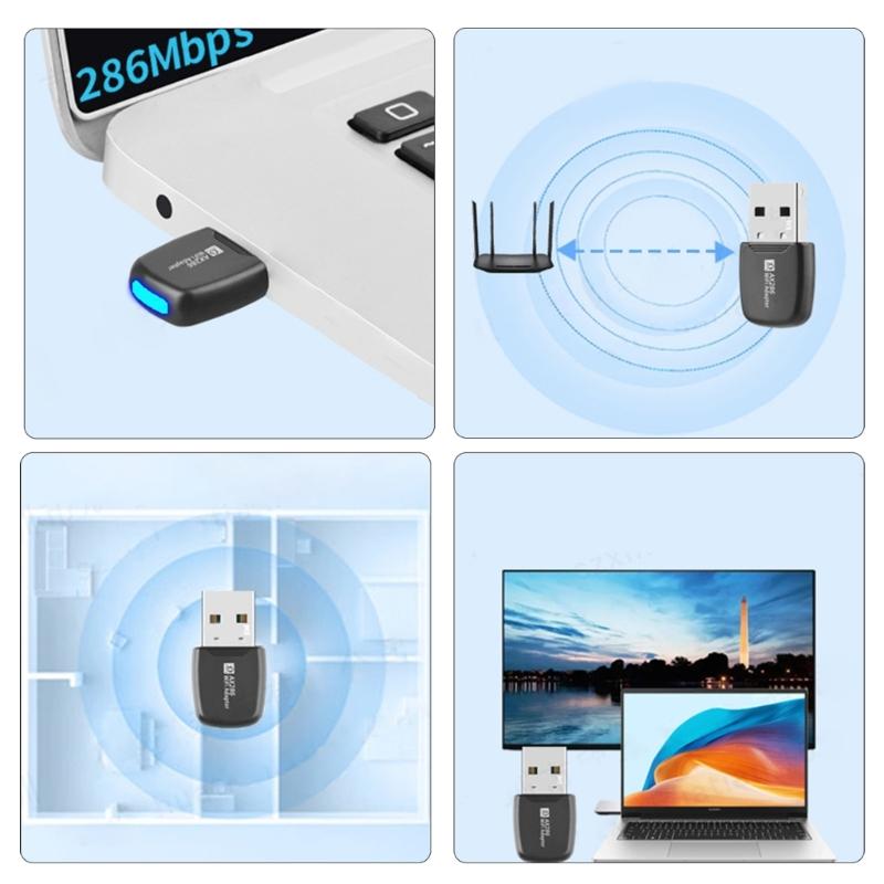 WiFi Receiver Fast USB WiFi Stick WIFI Dongle Stable Connection WIFI6 Adapter Easy Installation Strong Signal Strength