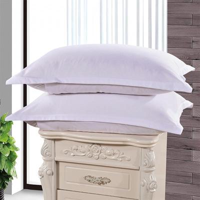 Thickened Encrypted Polyester Hotel & Hospital Pillowcase, Pure White, 48x74cm