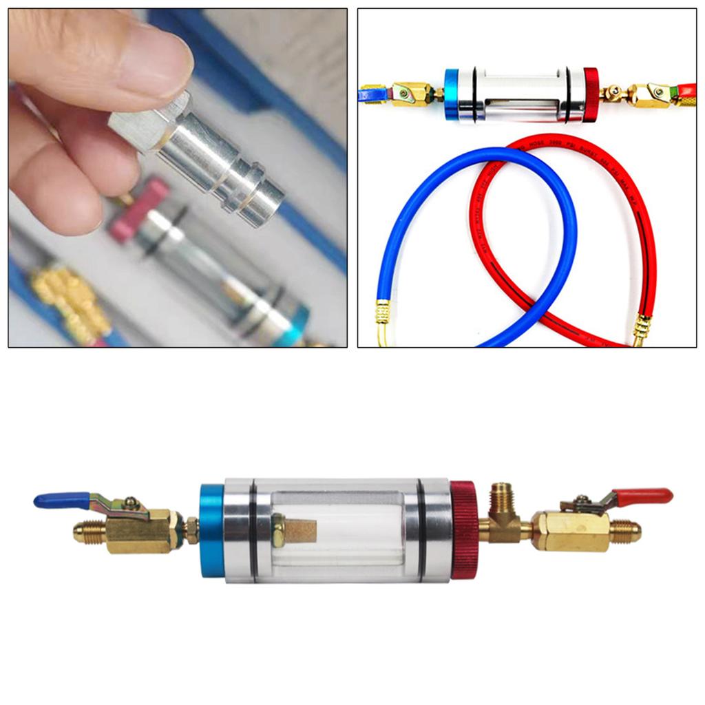 Car Air Conditioning R134 Refrigeration Charging Tool Oil Filling Analysis Tool Easy To Use for Professional & Beginner