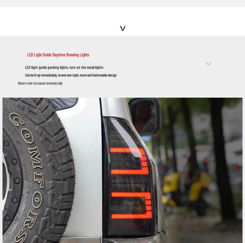 Pajero V73/V75/V77/V87 LED Streamer Turn Signal & Taillight Assembly