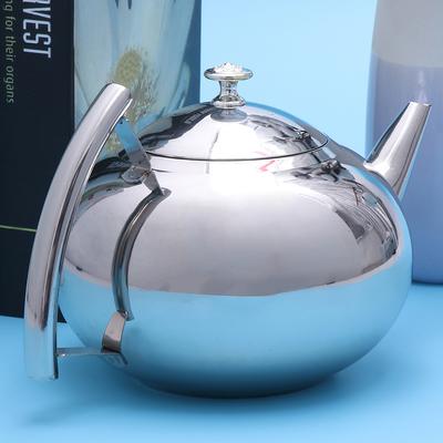 2L Teekessel mit Griff Verdickter Edelstahl Teekanne Wasserkessel mit Filter für Herd Kessel Kaffeekanne Filtersieb