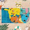 Sky Pokemon Beach Towel, Microfiber Quick Dry Breathable Large Size,Vacation Bathroom,Pikachu & Starters Print Towel for Kids