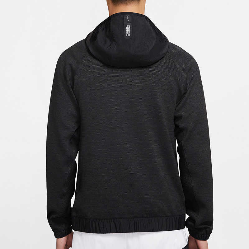 Nike Embroidered Logo Hooded Training Jacket Men Jackets Black BV9309-010