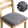 Strapazierfähiger, abnehmbarer Sitzbezug für Esszimmerstühle, Esszimmer, Küche, Bankett, Jacquard-Stretch-Stuhl-Sitzkissen-Schonbezug