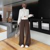 TonLion Women's 2025 A/W Loose Casual Contrast Waist Long Pants
