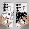 Linienflugzeug Topografische Karte Hülle für Samsung Galaxy S26 S21 Note 20 Ultra 10 S25 Edge S23 Ultra S24 S22 FE S20 Plus Telefon