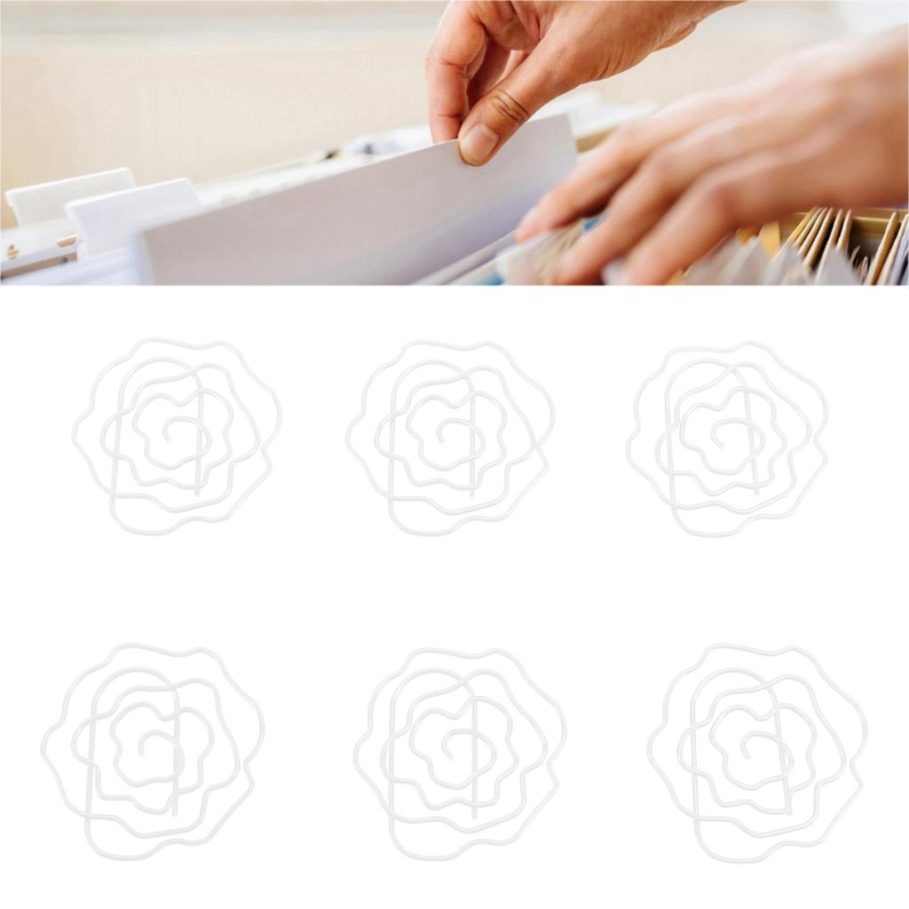 50pcs Paper Clips Cute   Shaped Decorative Metal Paperclips with Storage Box for School