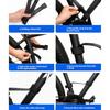 Bike Carry Aid for Upstairs and Loading, PU Grip Handle with Frame Fastener for Common Adult Bikes, Black, Apartment Carry and Garage Storage Support