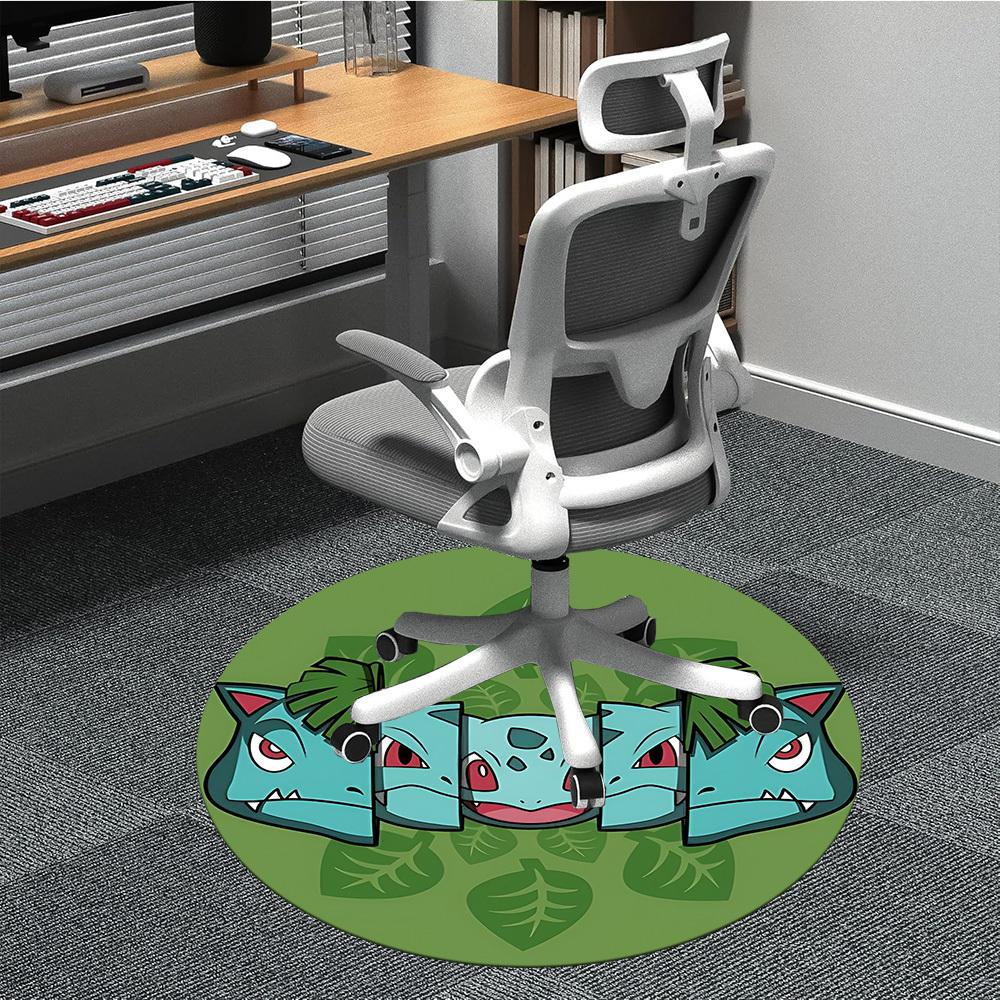 

1pc Pokémon Office Round Area Rug, Indoor Mat Suitable For Office,Bedroom Living Room Home Decor, Room Deco a0926142 80cm by 80cm
