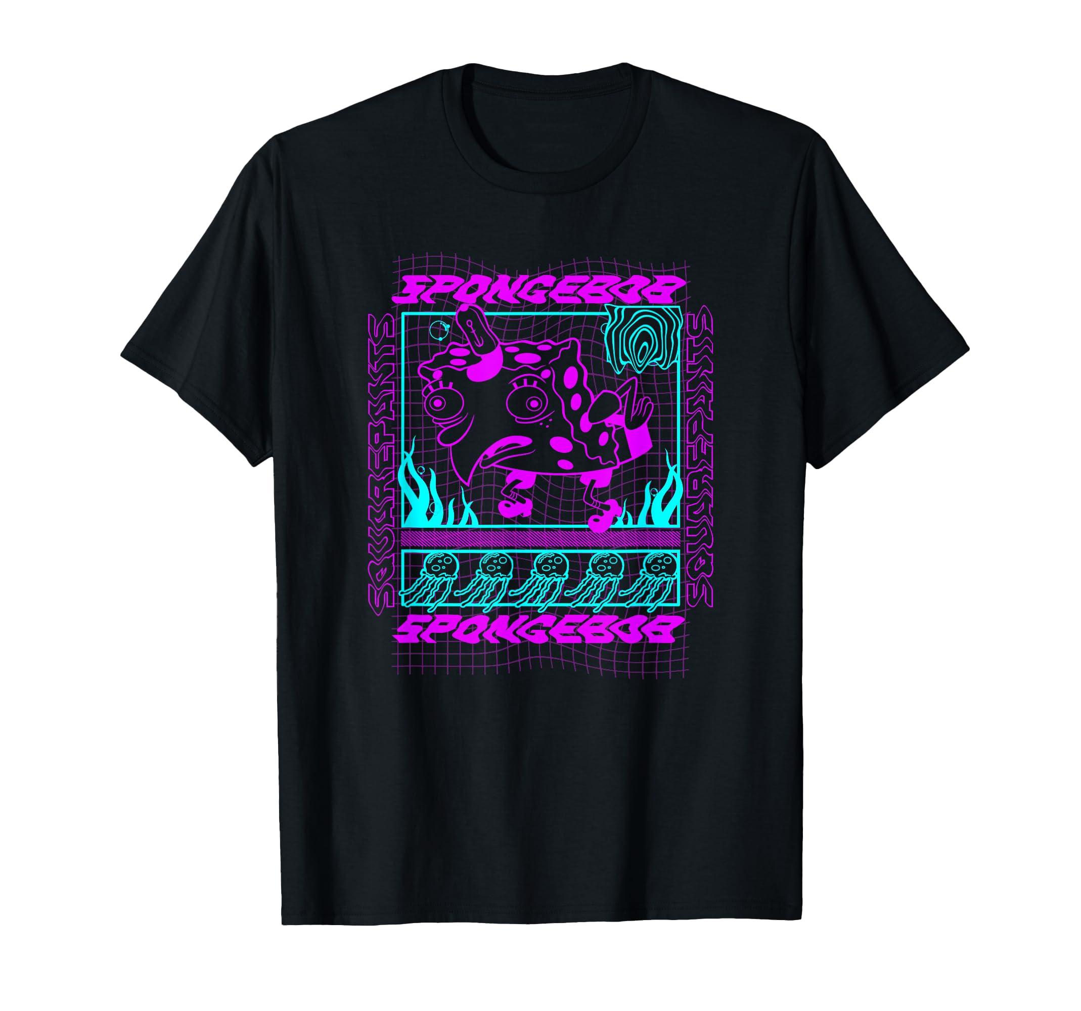 

Spongebob Squarepants Jellyfish Rave Mysterious Techno Poster T-Shirt
