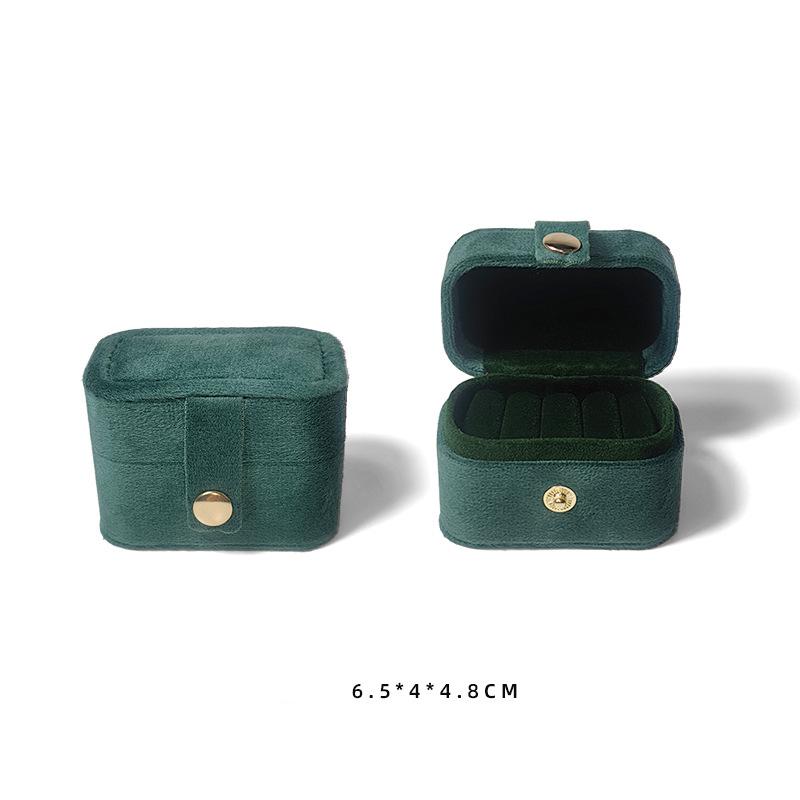 Mini Velvet Jewelry Organizer Box for Women Travel Portable Earrings Ring Storage Jewelry Packaging Display Box