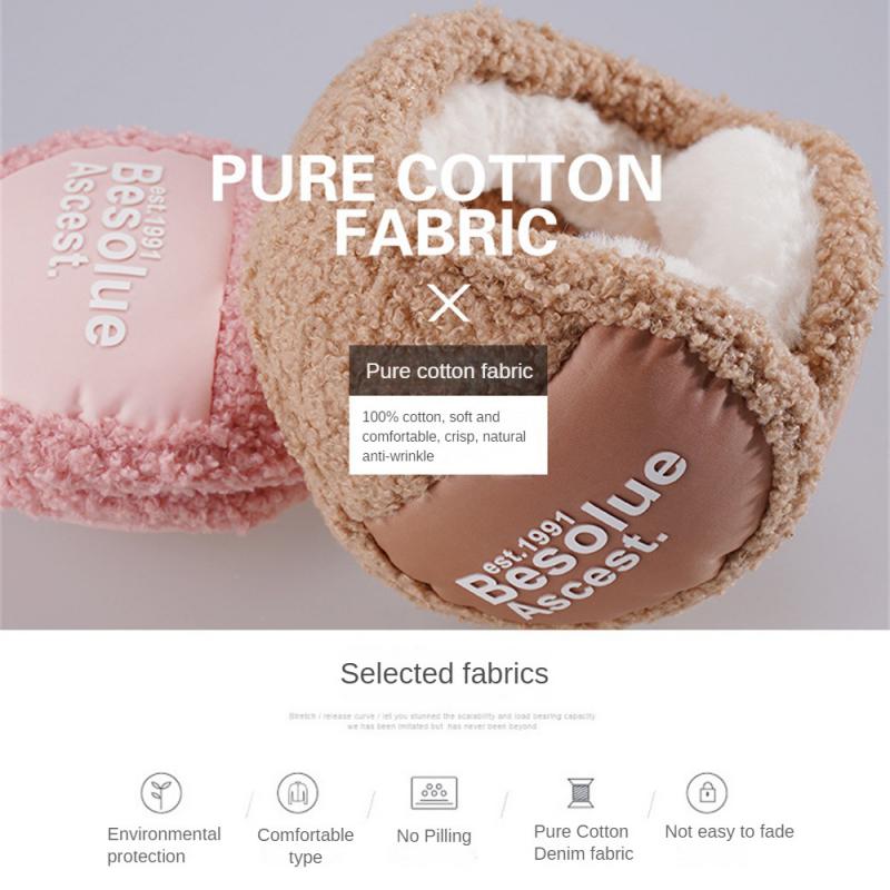 Earmuffs Women Men Winter Elastic Ear Warmers Ear Protection Windproof Soft Thicken Plush Ear Cover Fur Earmuffs