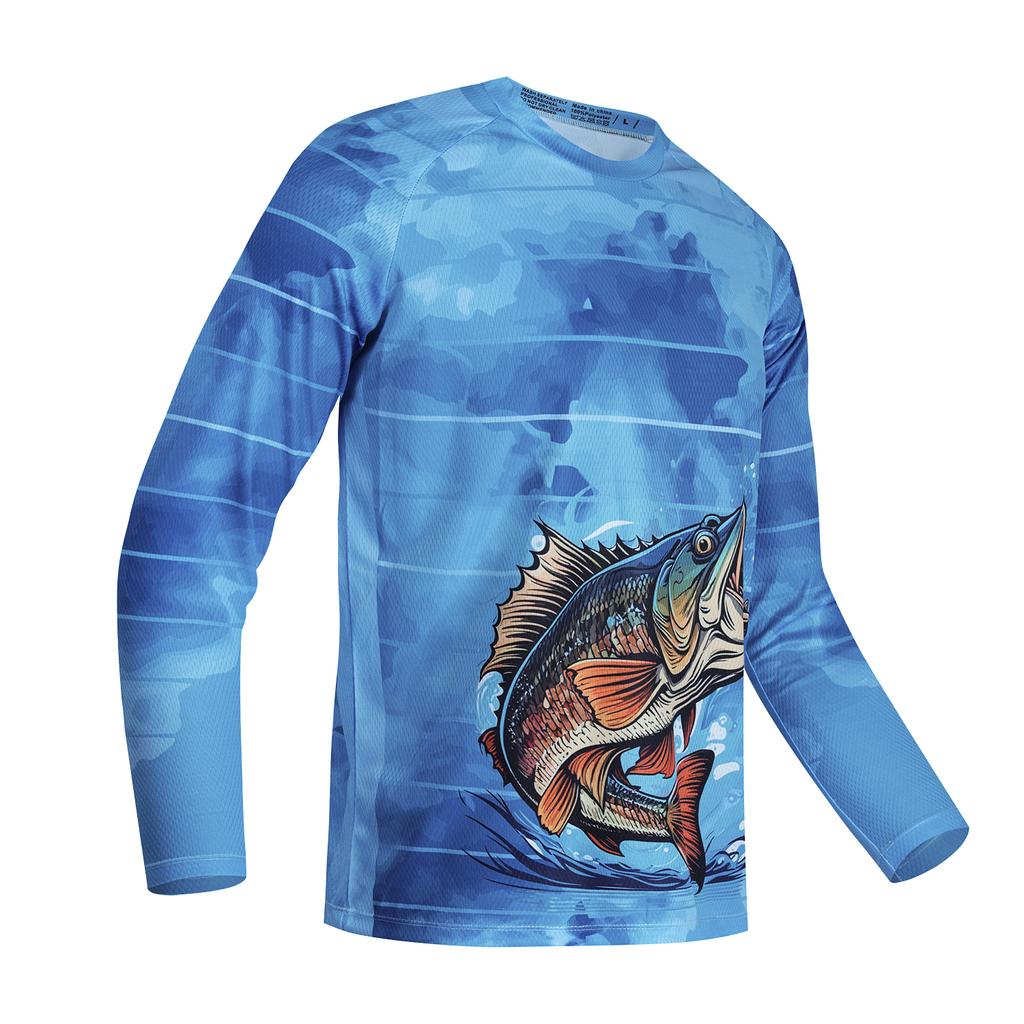 Maglia Uomo Protezione UPF 50+ Con Maschera - Ideale Per Pesca E Outdoor