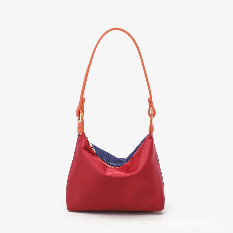 New Longxiang Bag Oxford Cloth Hand-held Armpit Bag Double-sided Trendy Casual One Shoulder Dumpling Bag for Women
