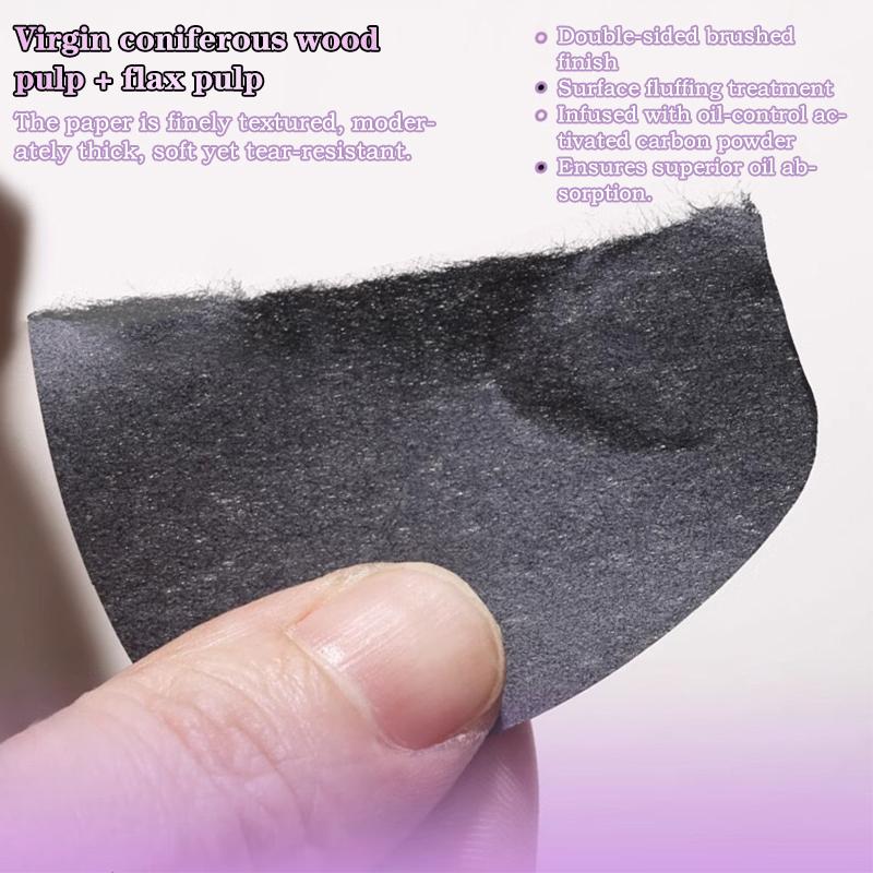 100 Sheetface Oil Blotting Paper Matting Face Wipes Oil Control Oil-Absorbing Paper With Mirror Box And Puff Face Cleaning Tools