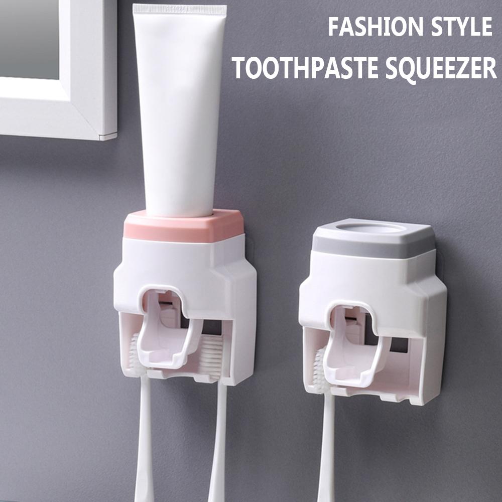 

Самоклеящийся настенный держатель для зубных щеток, соковыжималка для зубной пасты, автоматический дозатор зубной пасты
