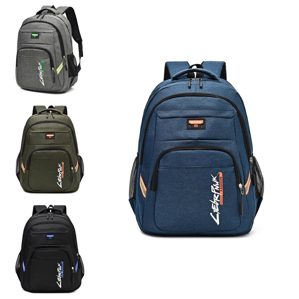 Unisex Rucksack aus Oxford-Stoff, lässig, mit Buchstabenmuster, für Reisen und Schule