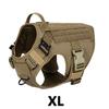 Tactical Dog Harness Leash Collar for Medium Large Dogs Military Pet Vest Adjustable Service Dog Harnesses For Training Walking