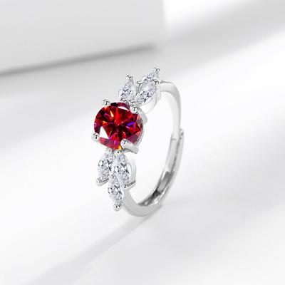 2026 Trendy zirkonový prsten Dámský vysoce elegantní niche temperament Otevřený prsten na ukazováček Lehký luxus Retro šperky