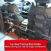 2 Fishing Rod Brackets Suitable For Car Rear Seats, Portable Strap Buckles, 3 Outdoor Fishing Gear Accessories