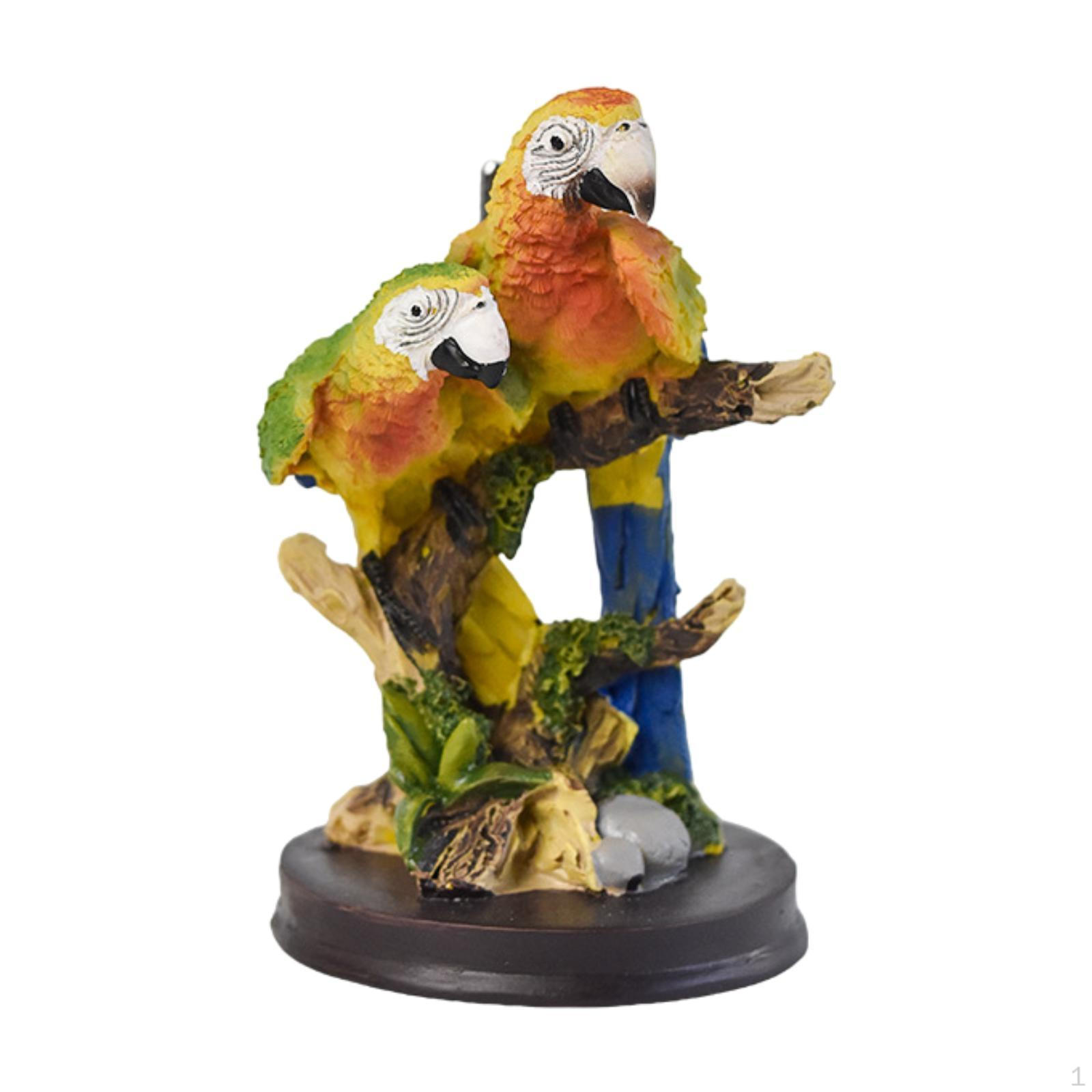 

Скульптура-модель птицы для оформления стола и полки 6.2cmx6.2cmx9.8cm_2 Parrots