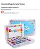 English Alphabet Magnet Tiles: Uppercase & Lowercase Letter Stickers for Kids' Education