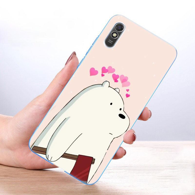 Lustige Cartoon Bär Silikon Handyhülle für Xiaomi Redmi Note 10 9 Pro Max 10S 9S 8T 8 8A 9 9A 9C 9T K40 Pro 5G Weiche Hülle