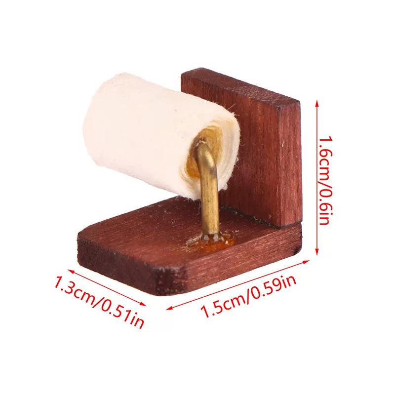 1:12 Puppenhaus Miniaturmöbel Papierhandtuchhalter Toilettenpapier Modell Puppenhaus Badezimmerszene Zubehör Rollenspielzeug