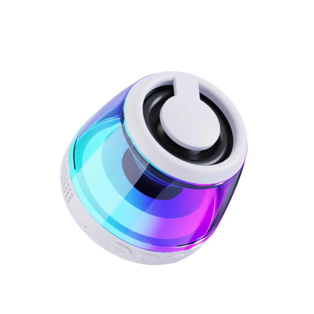 Mini Pocket Bluetooth Speaker Magnetic RGB Ambient Light Bluetooth SoundbarWireless TWS Stereo MP3 Music Player Support TF Card