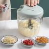 1 Pcs New Mini Manual Garlic Grinder Household Garlic Puree Grinder Meat Grinder Multifu Complementary Food Processor Blender