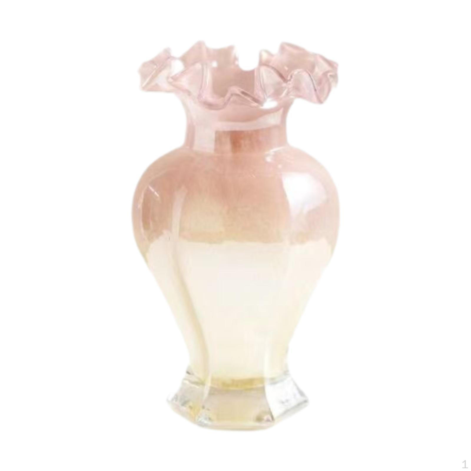 

Стеклянная ваза для цветов, бутон, стол, современный декор, декоративная гидропоника для сушеных растений Pink Light Yellow