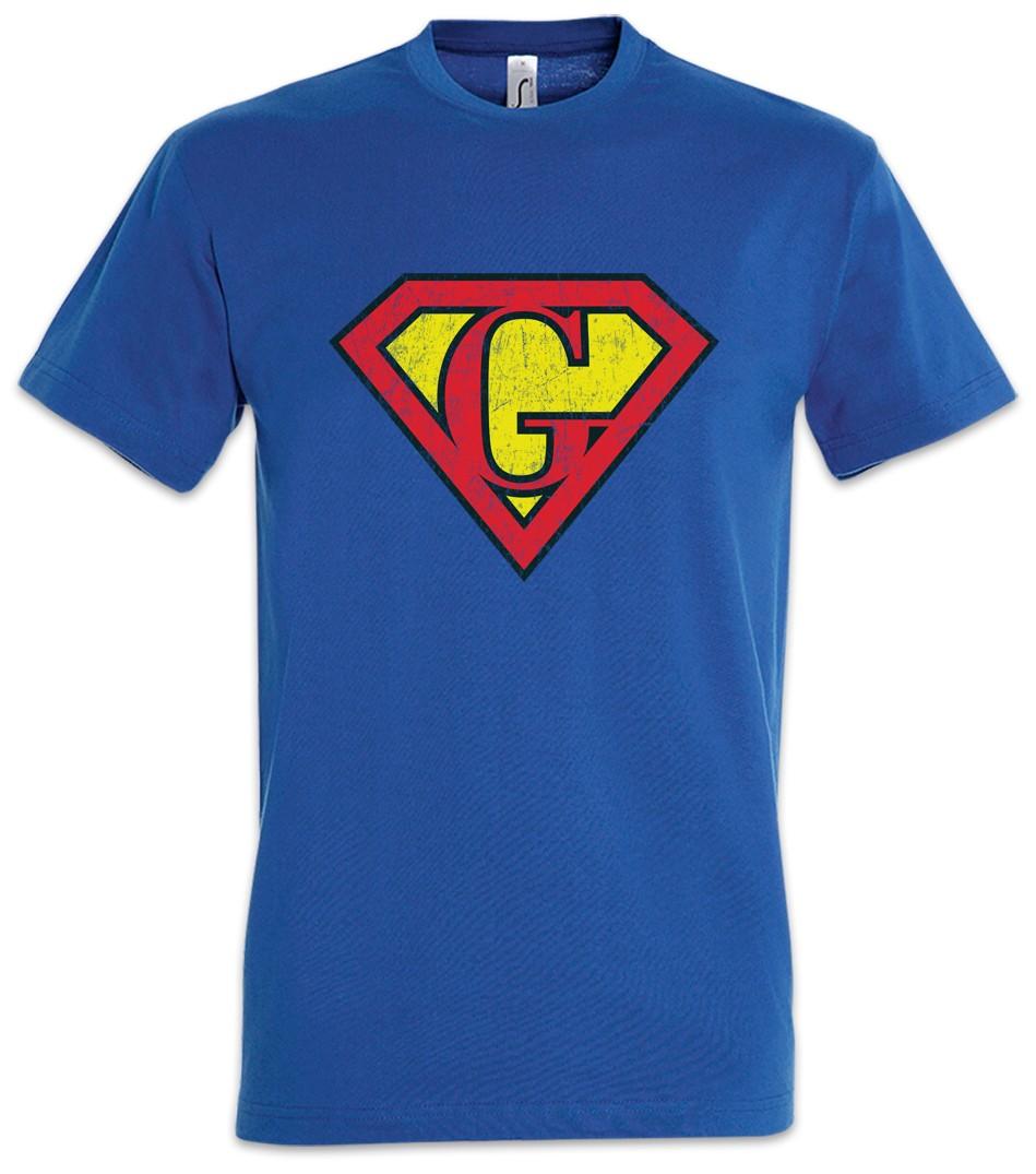 Super G Men s T-Shirt Letter Initials First Name Last Name Man Carnival XL