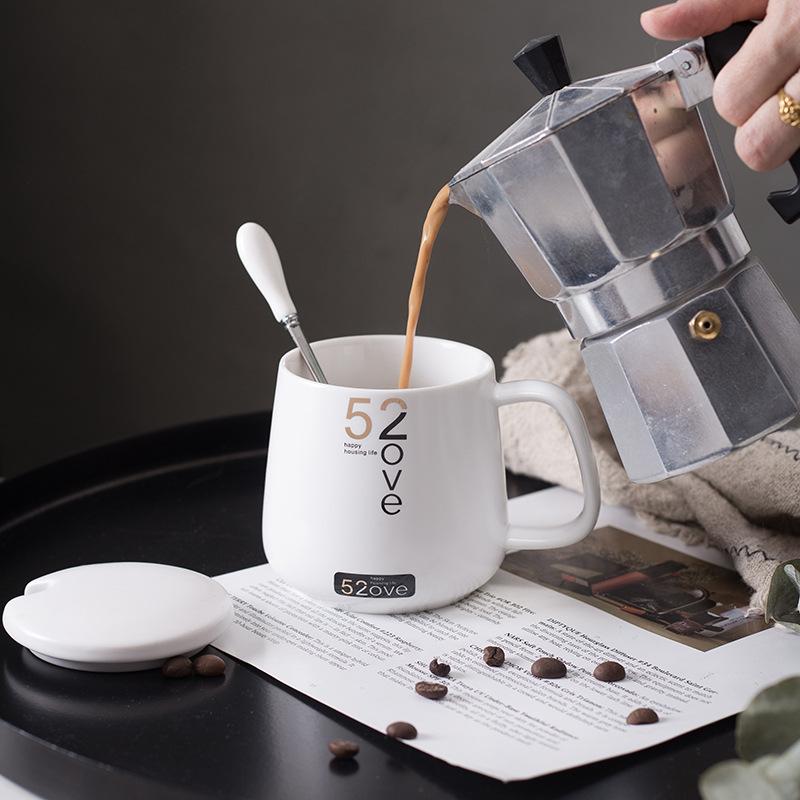Nordic Couple Creative Home Mug Office Logo Simple Milk Coffee Cup Gift Water Cup Ceramic Cup