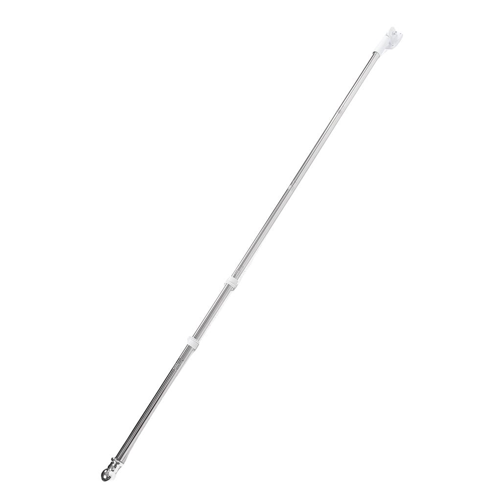 6FT Flag Pole Kit Stainless Steel Weather Proof Anti Tangling Adjustable Wall Mounted Spinning Flag Pole for Outside