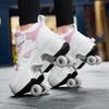 Roller Skates 6-15 Years Old Four-wheel Deformation Can Walk Can Skate Skates Girl Runaway Shoes