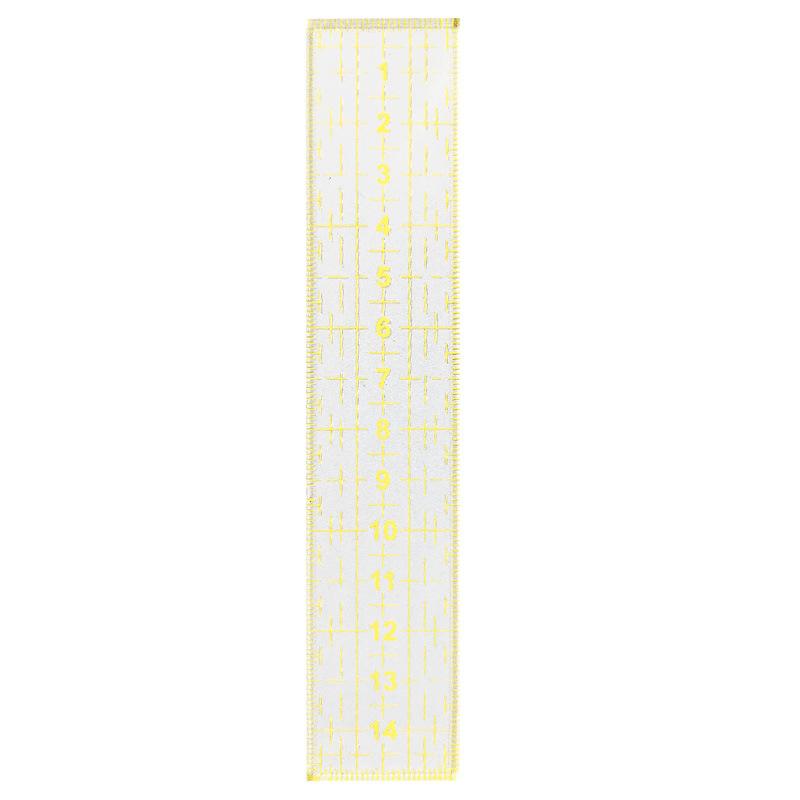 1PC Acrylic Quilting Ruler Clear Transparent Patchwork Ruler with Double-Colored Grid Lines for DIY Cutting and Crafts Sewing