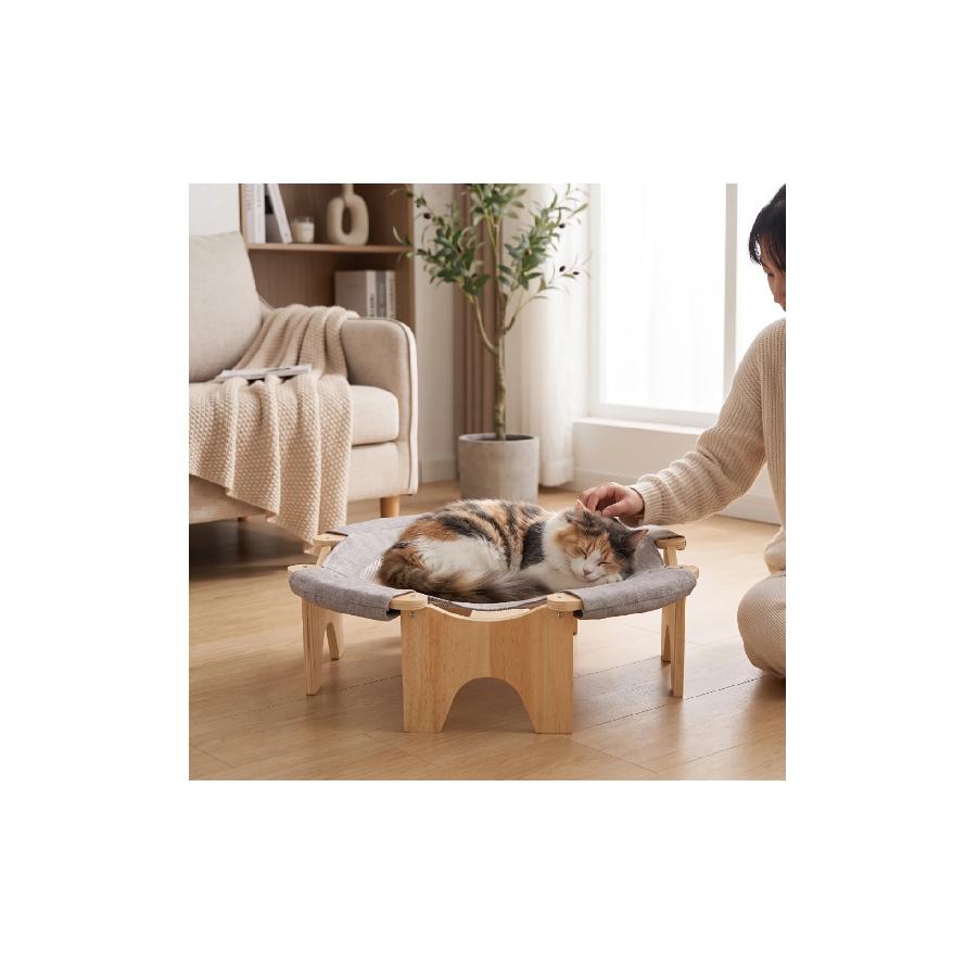 Elevated Cat Bed Breathable Raised Cat Bed Furniture Long-Lasting Cozy for Cats, Indoor